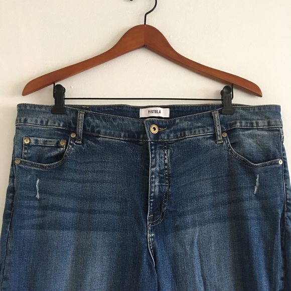 PISTOLA DENIM Plus Size 18W Distressed Skinny - Picture 4 of 7